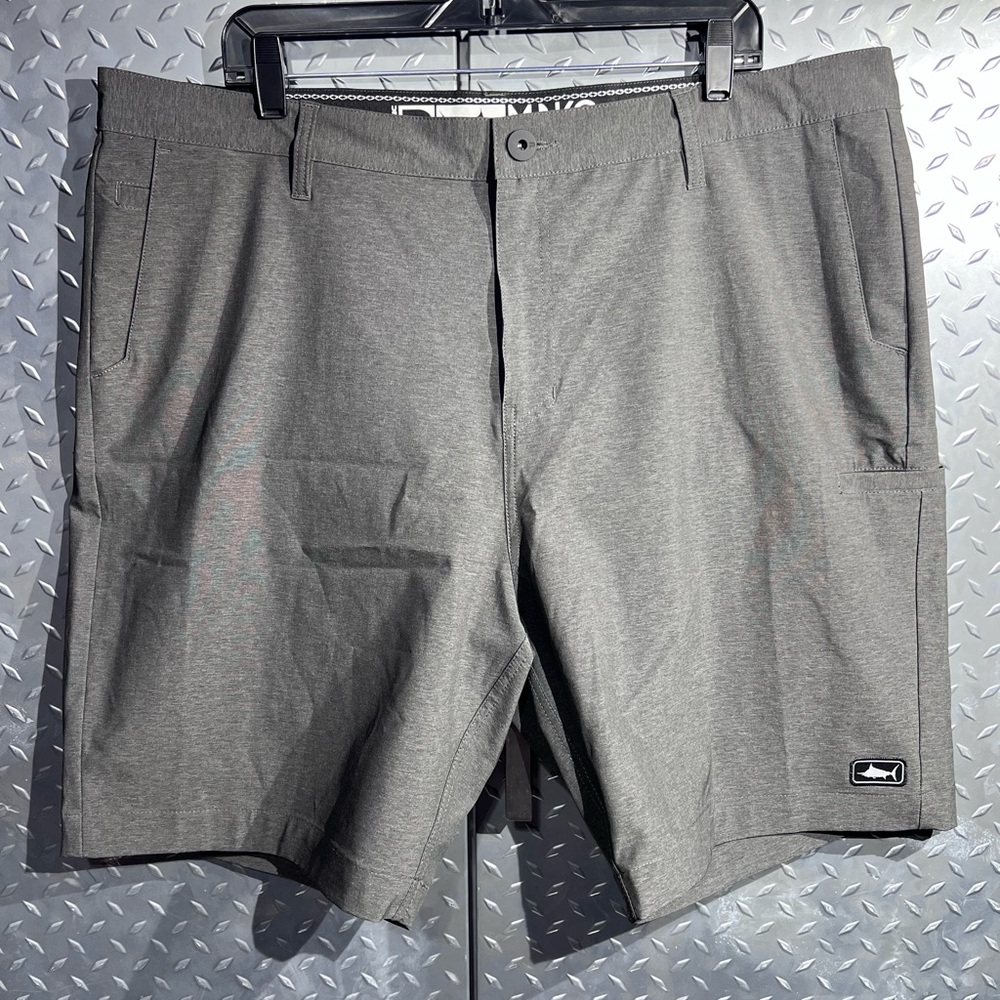Pelagic Hybrid Mako Hybrid Shorts Size 40 Gray High Performance Fishing Mens